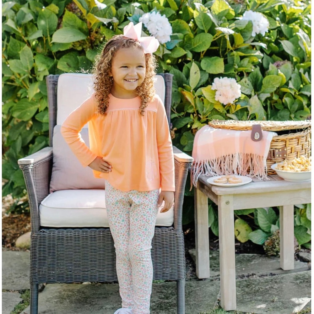 The Beaufort Bonnet Company Girls Mitzy Sue Slacks: Fall Fest Floral - Picture 2 of 2